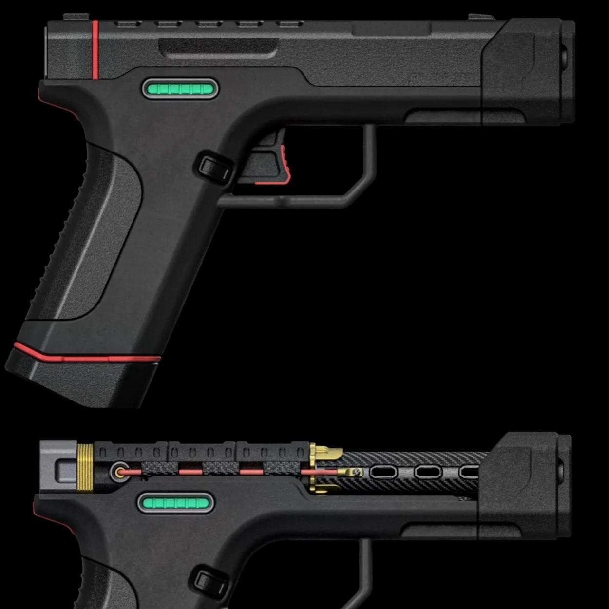 3dworkbench Cocept Rail Pistol 3d model