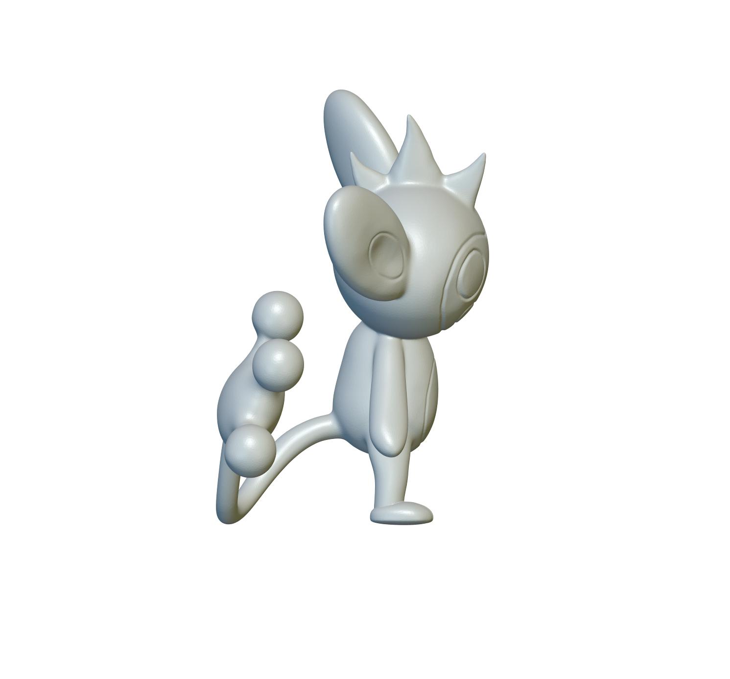 Pokemon Aipom #190 - Optimized for 3D Printing 3d model