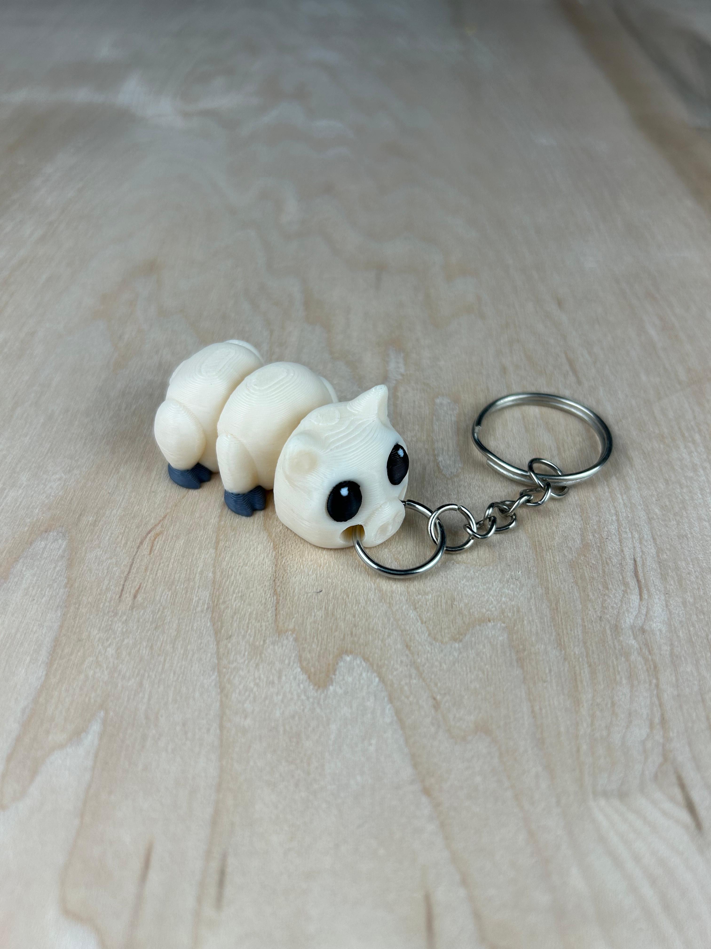 Pig with two joints Keychain 3d model