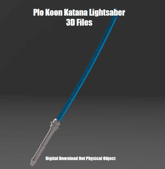 plo koon sword .3mf 3d model