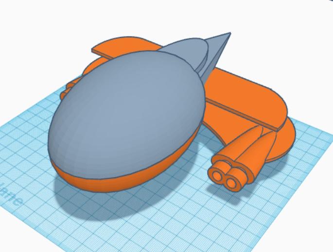 Space Patrol Craft 3d model