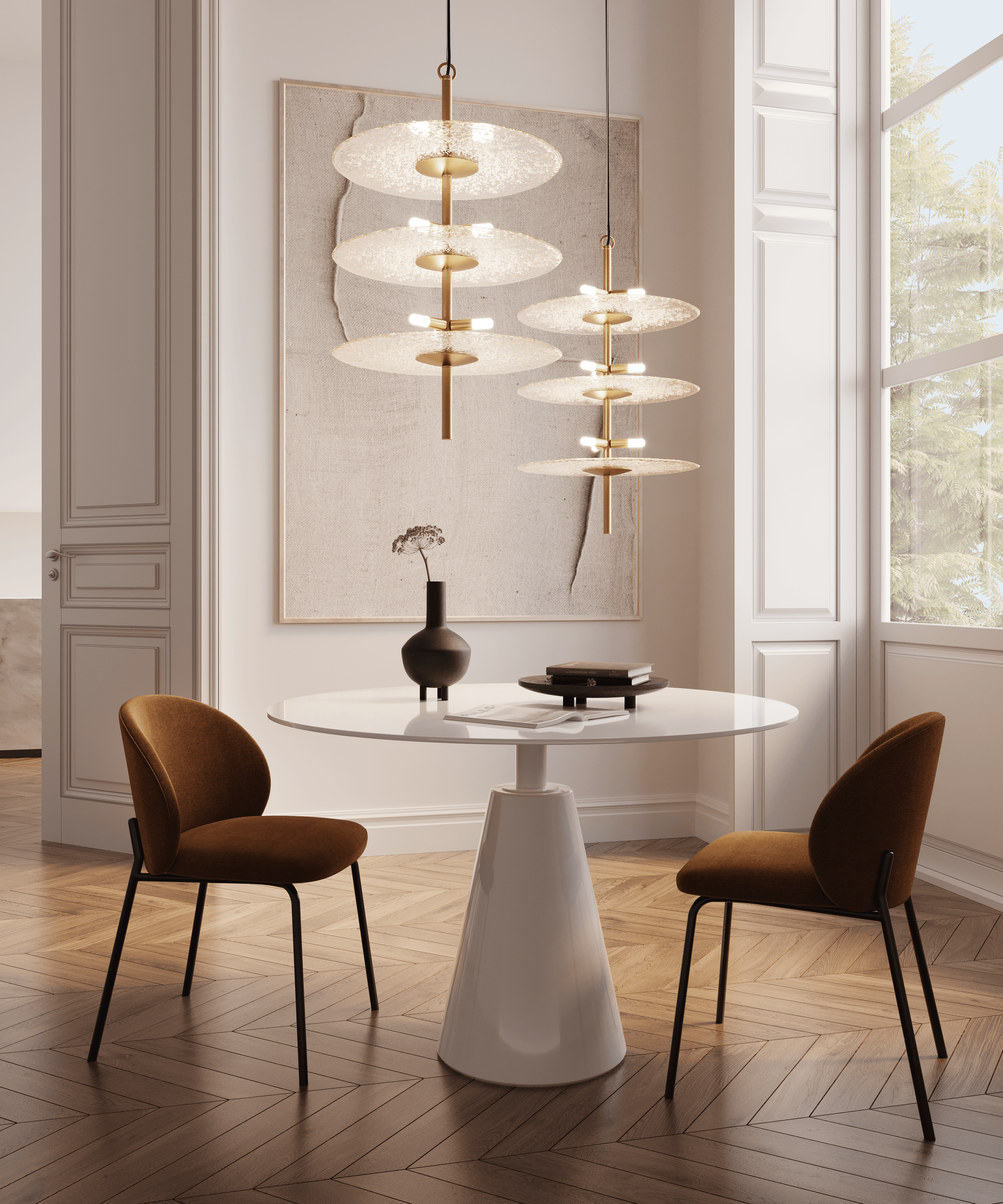 Sprinkled Glass Vertical lamp, SKU. 27709 by Pikartlights 3d model