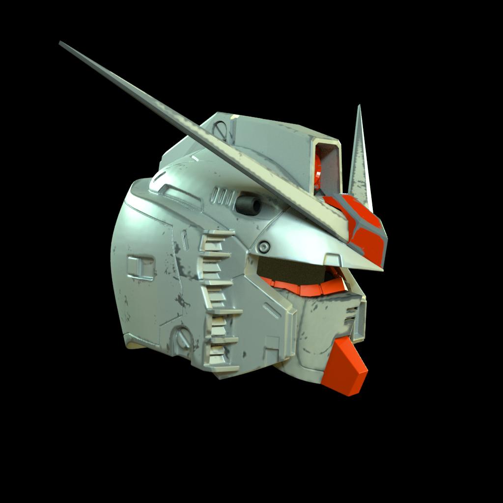 RX78 Gundam Helmet 3d model