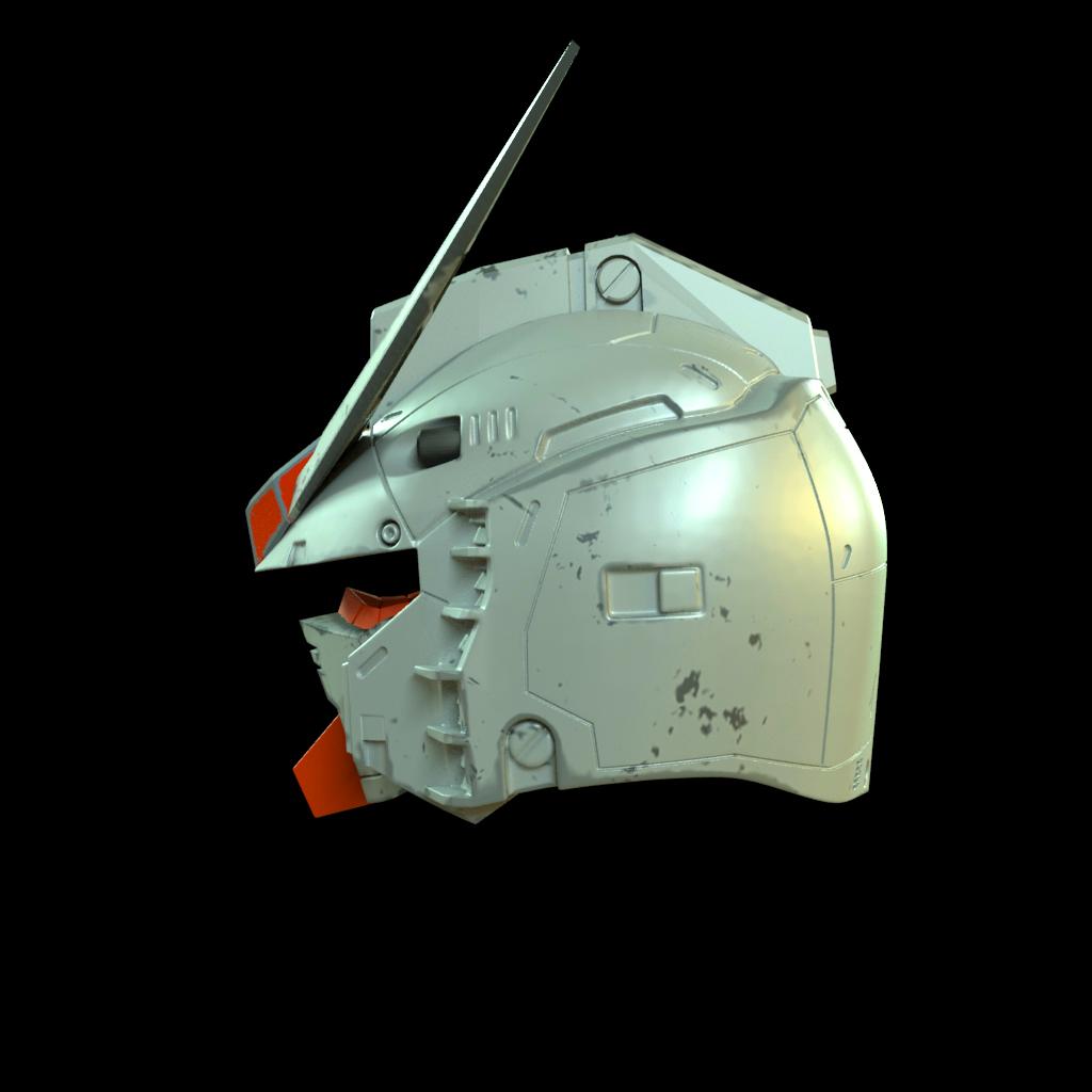 RX78 Gundam Helmet 3d model