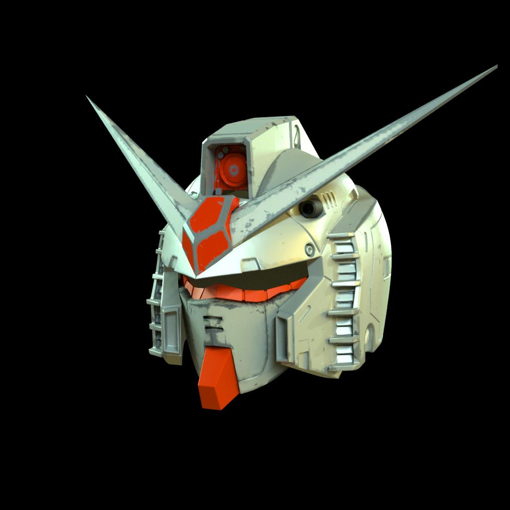 RX78 Gundam Helmet 3d model