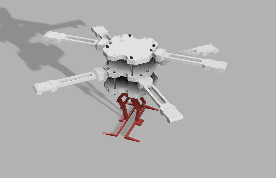 Convertible transporter drone frame v1.0 - Full assembly v1.0 - 3d model