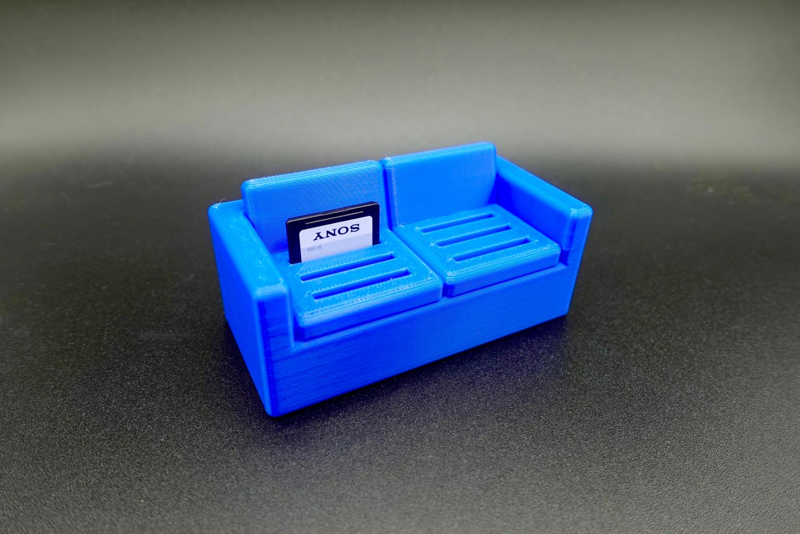 SD Card Mini Sofa Organizer 3d model