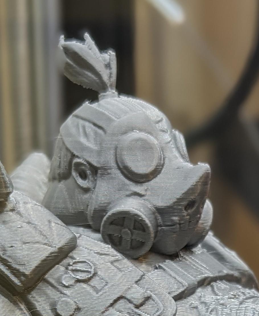 RoadHog  - came out amazing. one of my favorite heroes to play and I'm so happy to finally print this! THANKS! (Matter Hackers Build Series ABS Silver) - 3d model