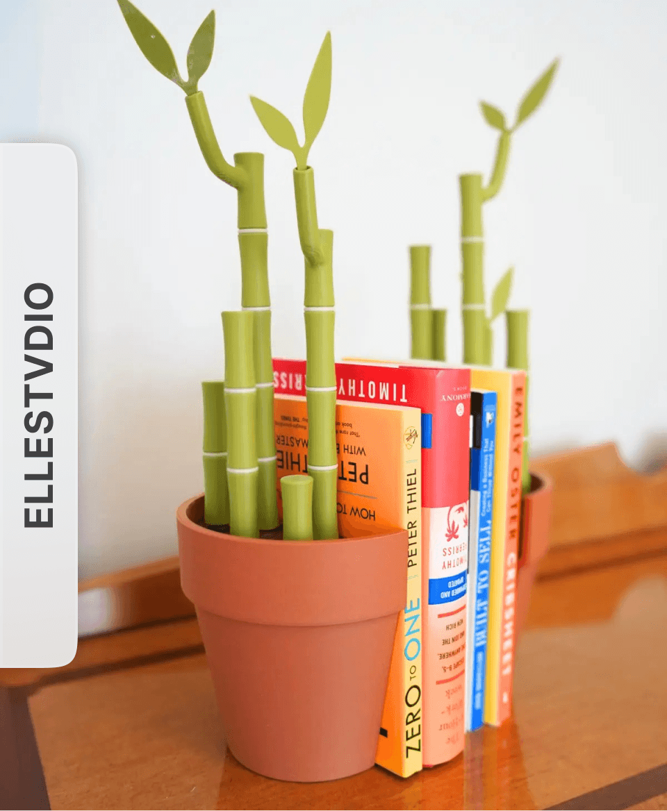 BAMBOOKENDS: 5 in 1 Functional Plant by elleSTVDIO 3d model