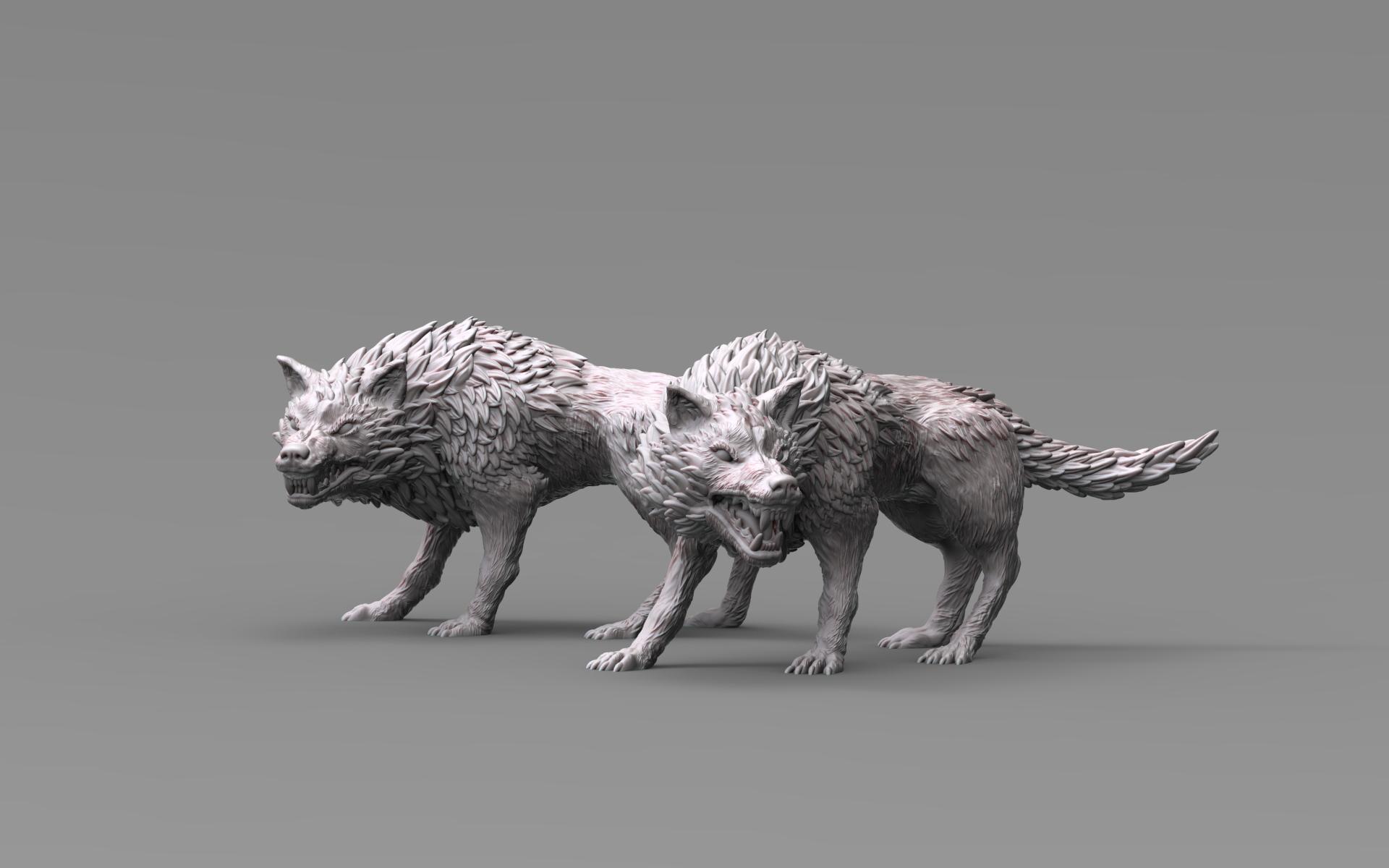 Wolf Miniature (Pre 3d model