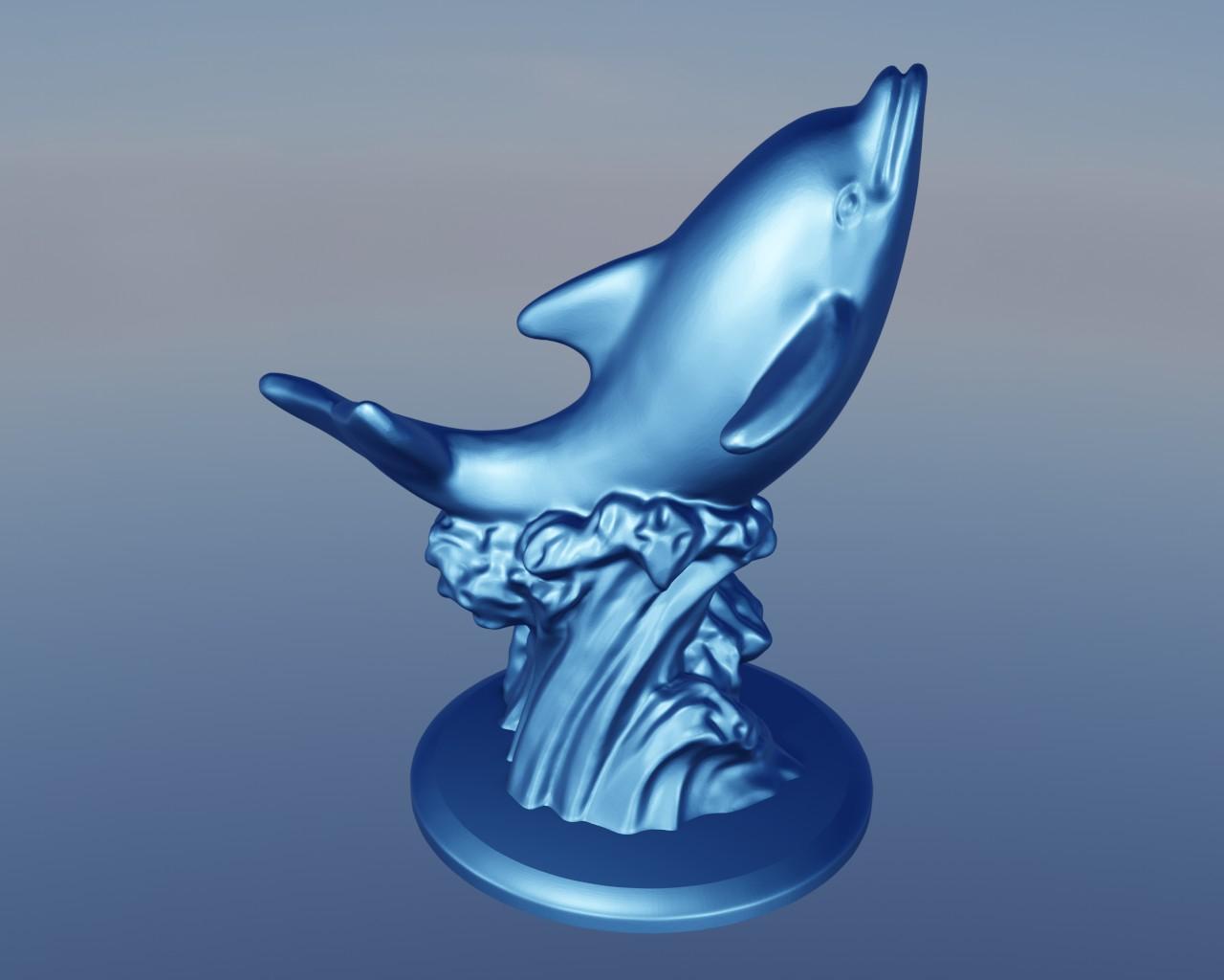 Dolphin Wave 1 3d model