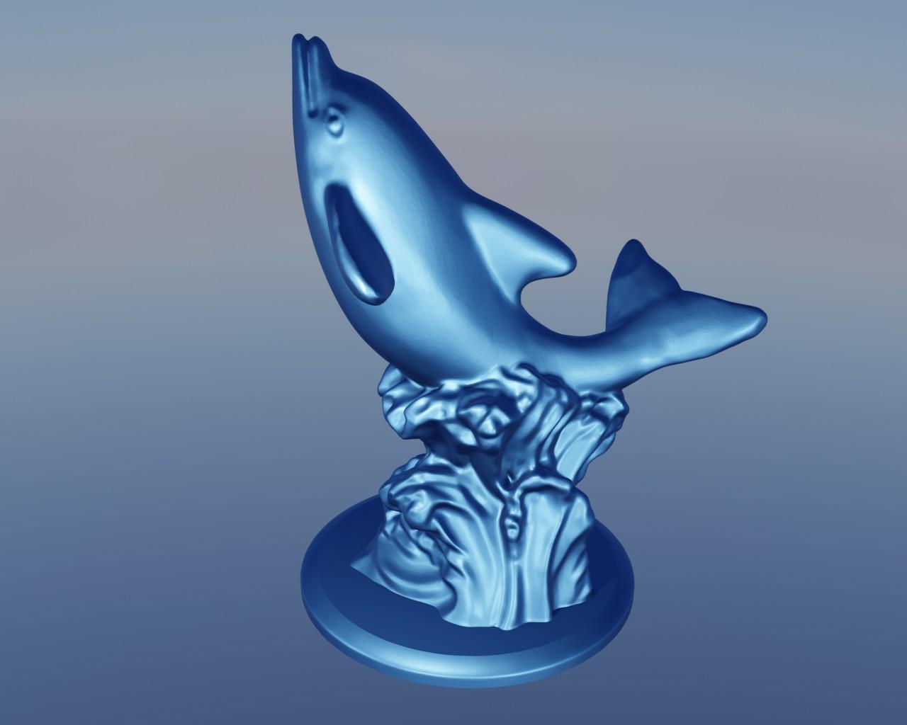 Dolphin Wave 1 3d model