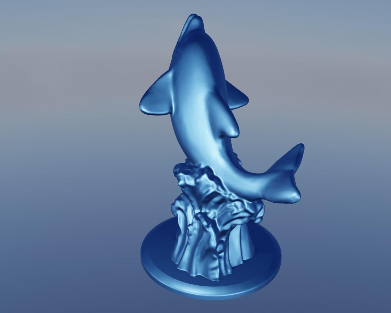 Dolphin Wave 1 3d model