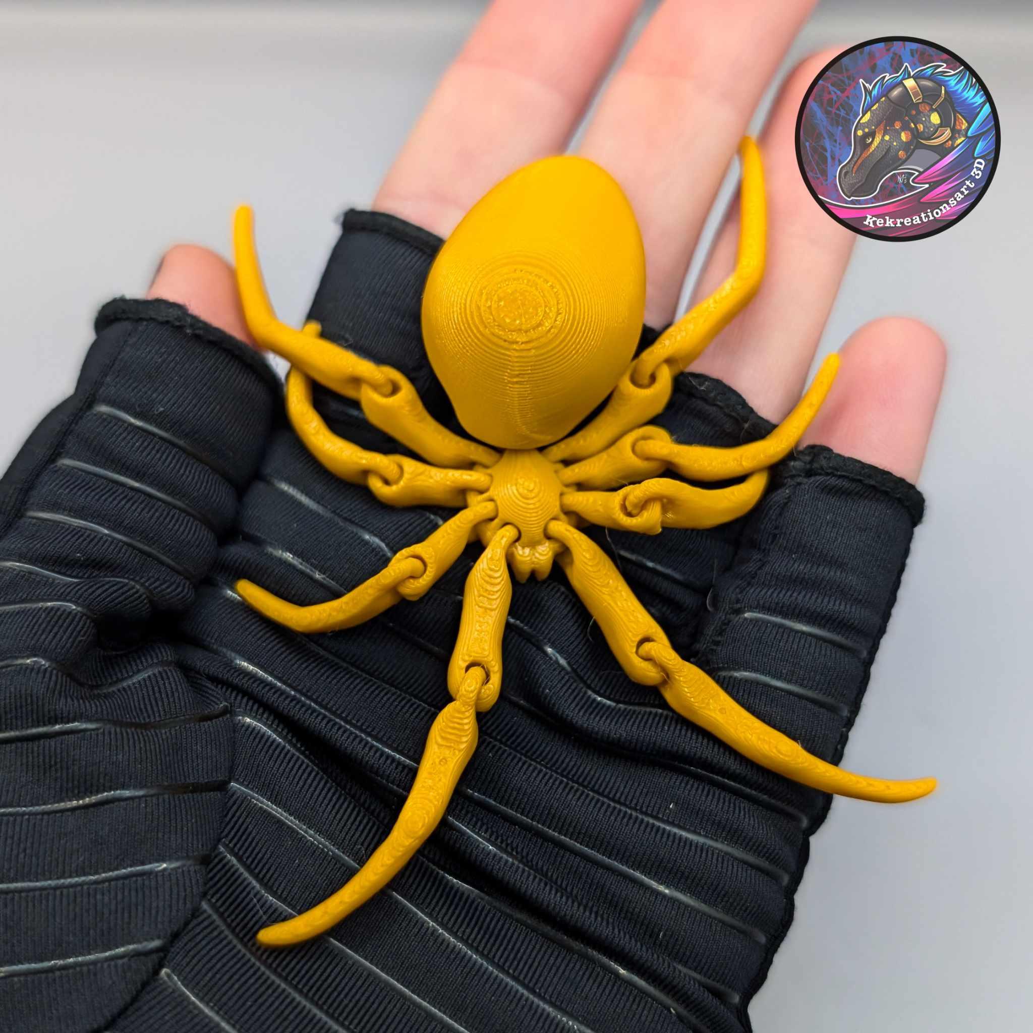 flexi black widow spider 3d model