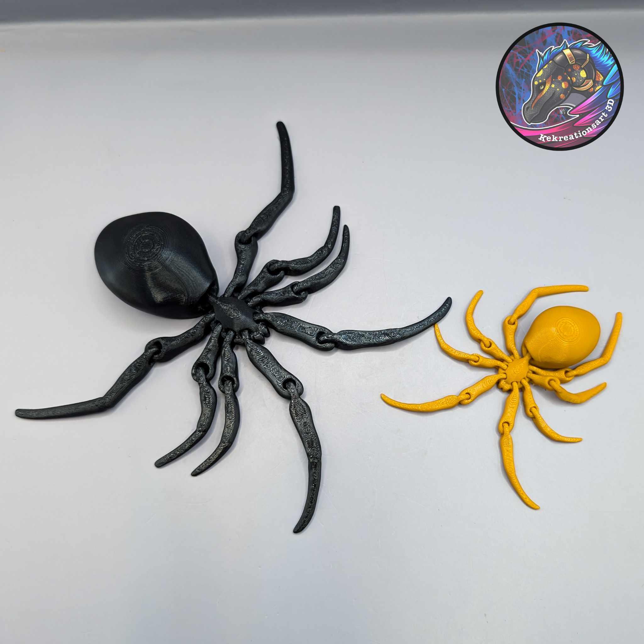 flexi black widow spider 3d model