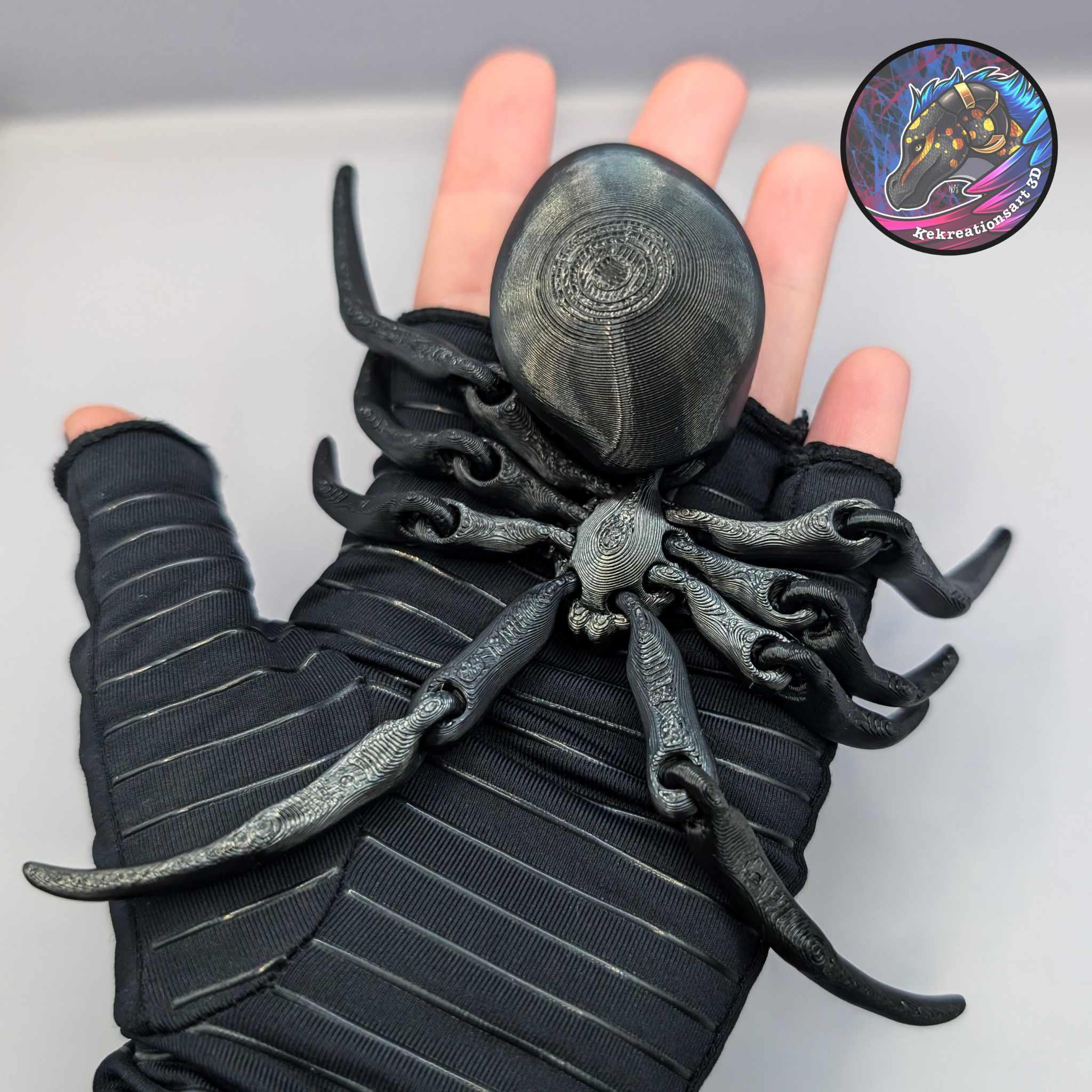 flexi black widow spider 3d model