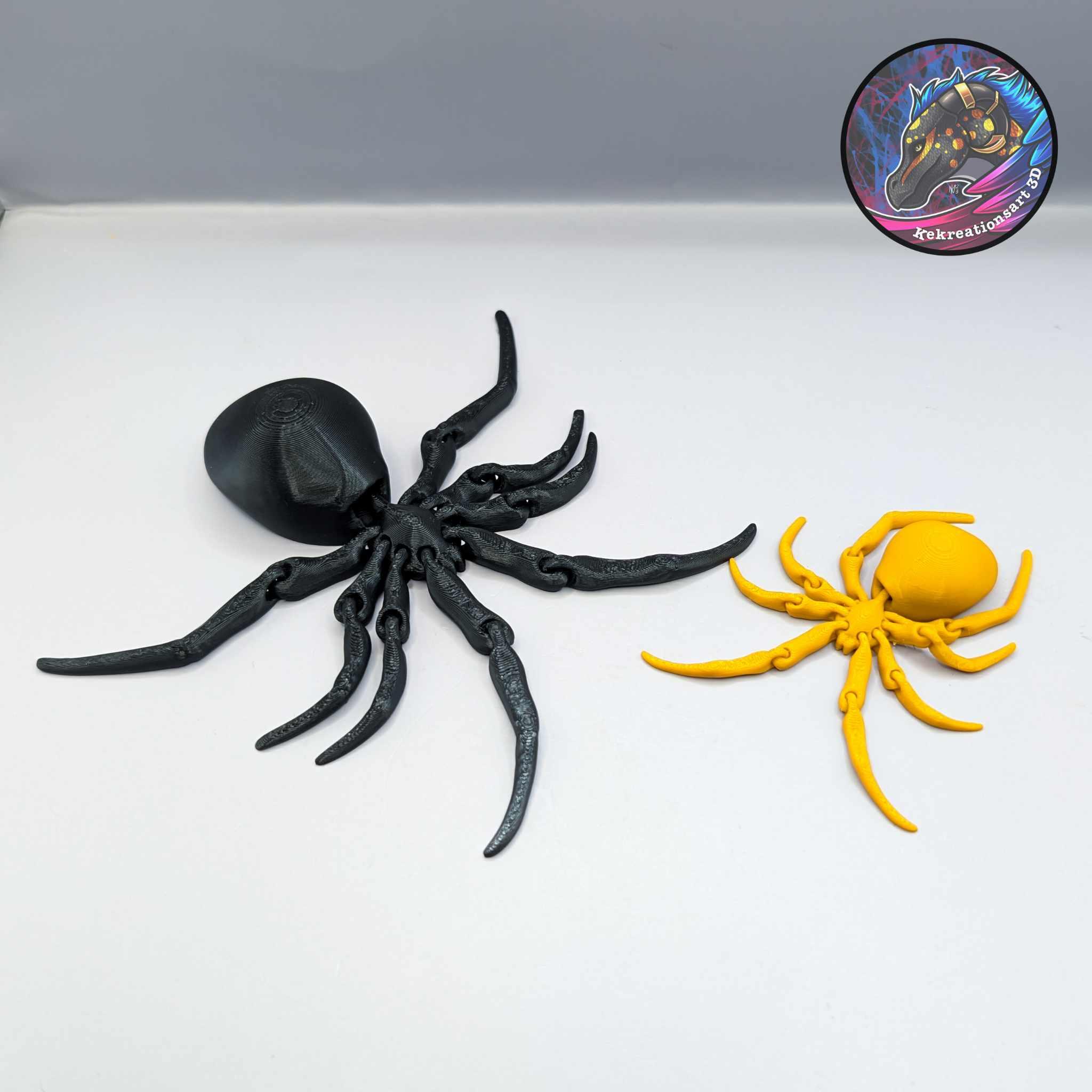 flexi black widow spider 3d model