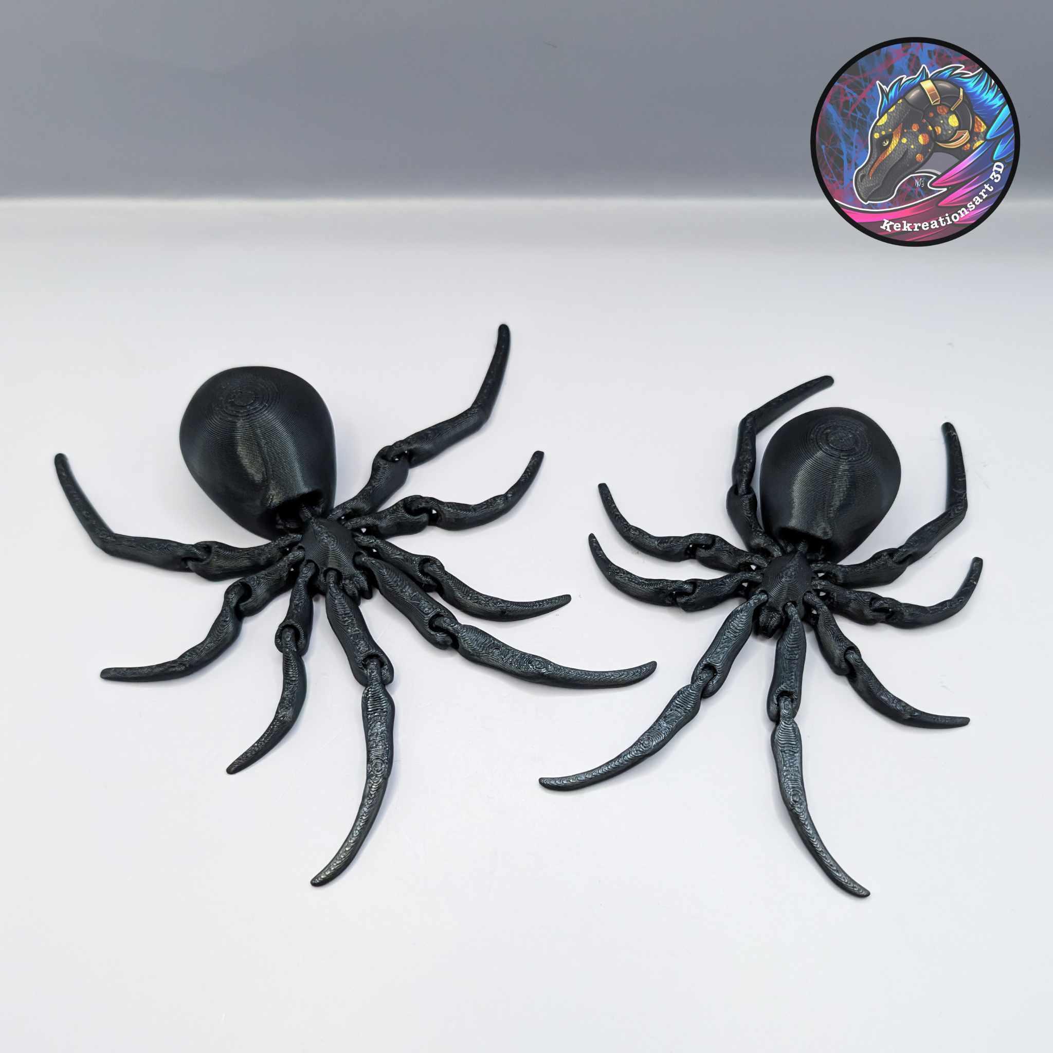 flexi black widow spider 3d model