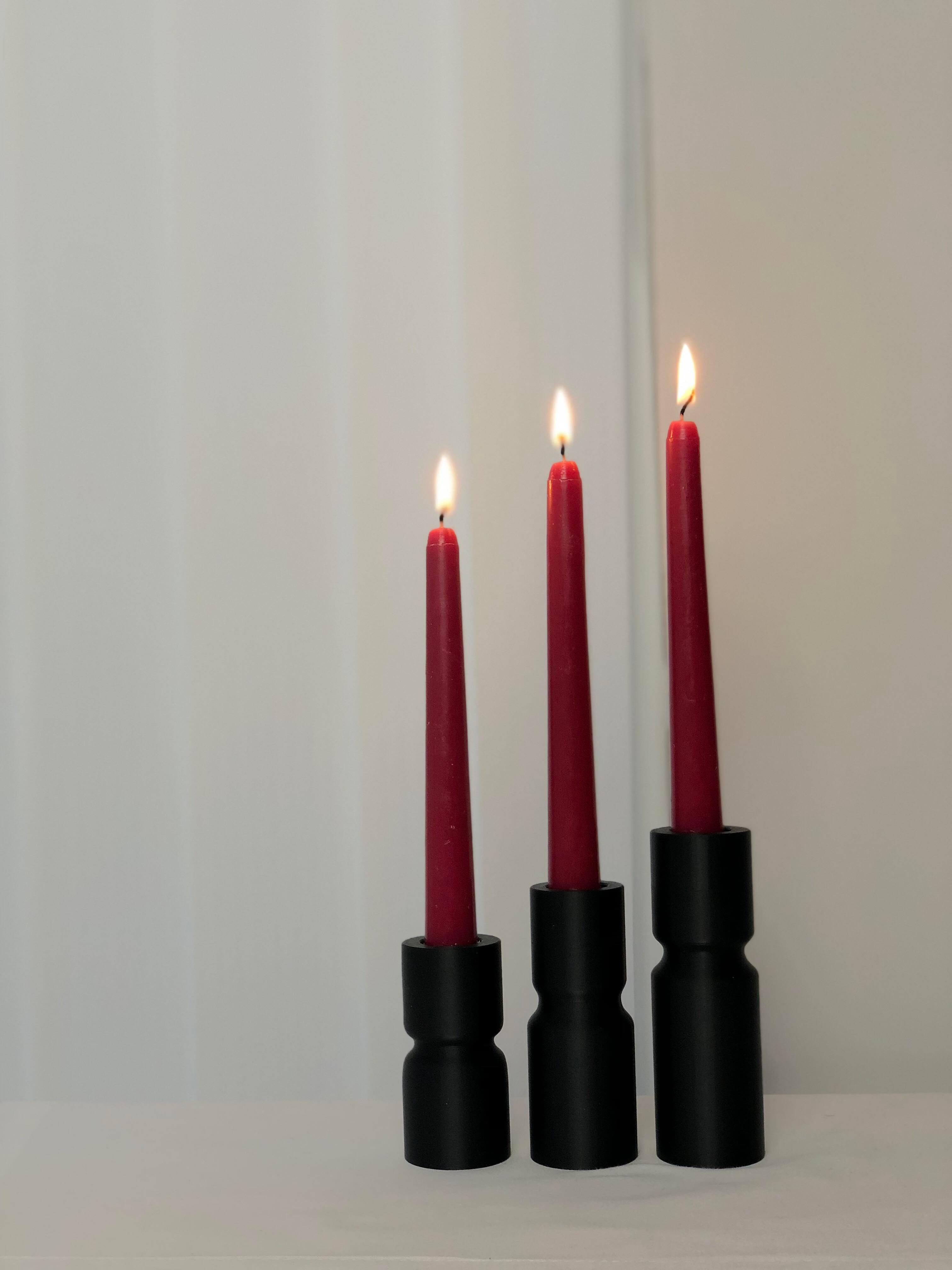 Candle Holder Set of 3 3d model