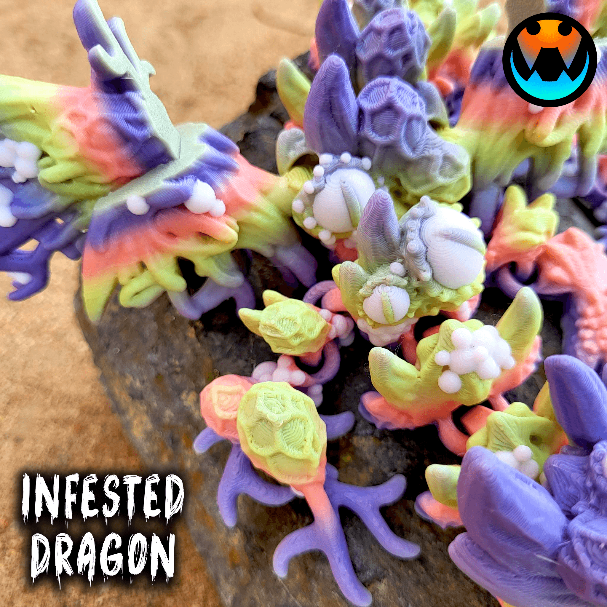 Infested Dragon 3d model