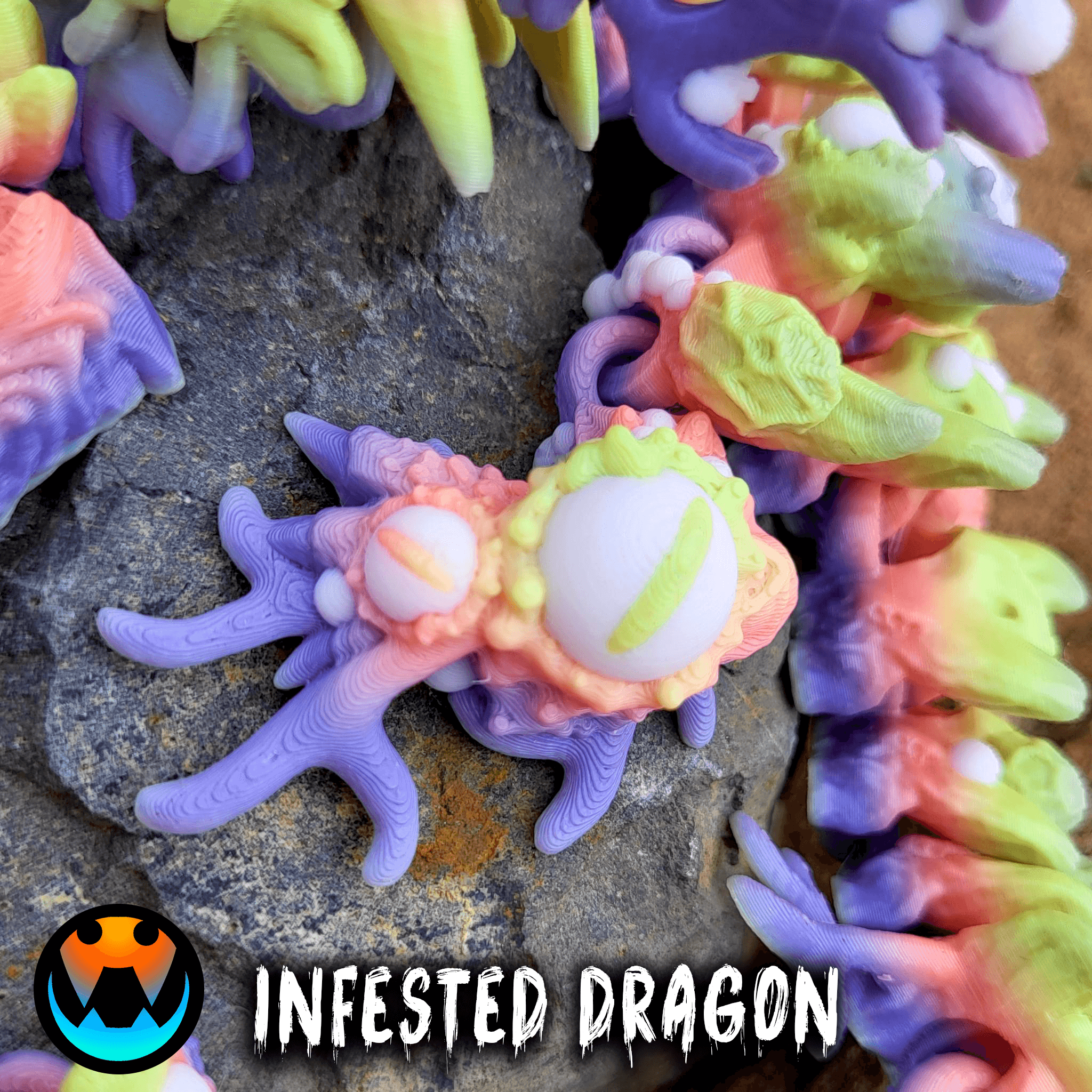 Infested Dragon 3d model