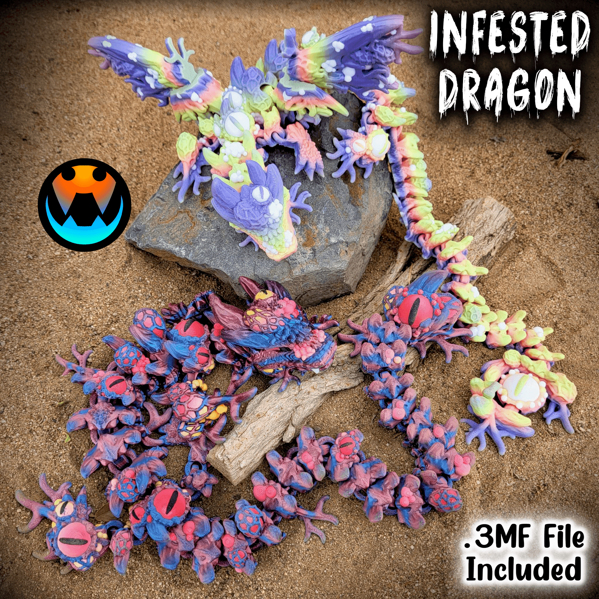 Infested Dragon 3d model