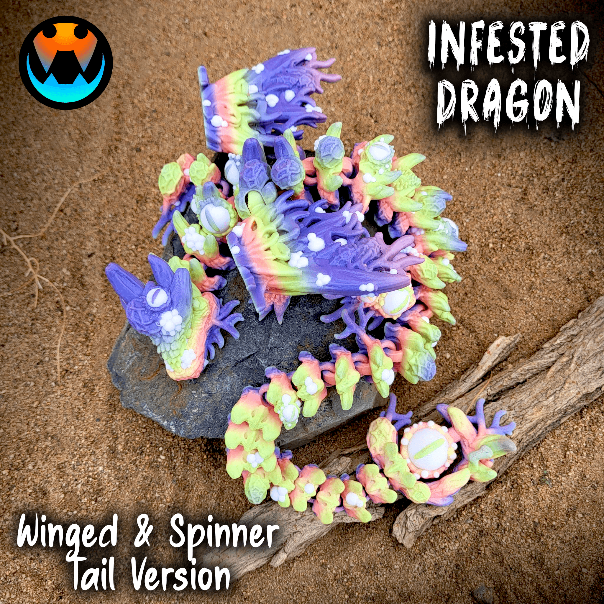 Infested Dragon 3d model