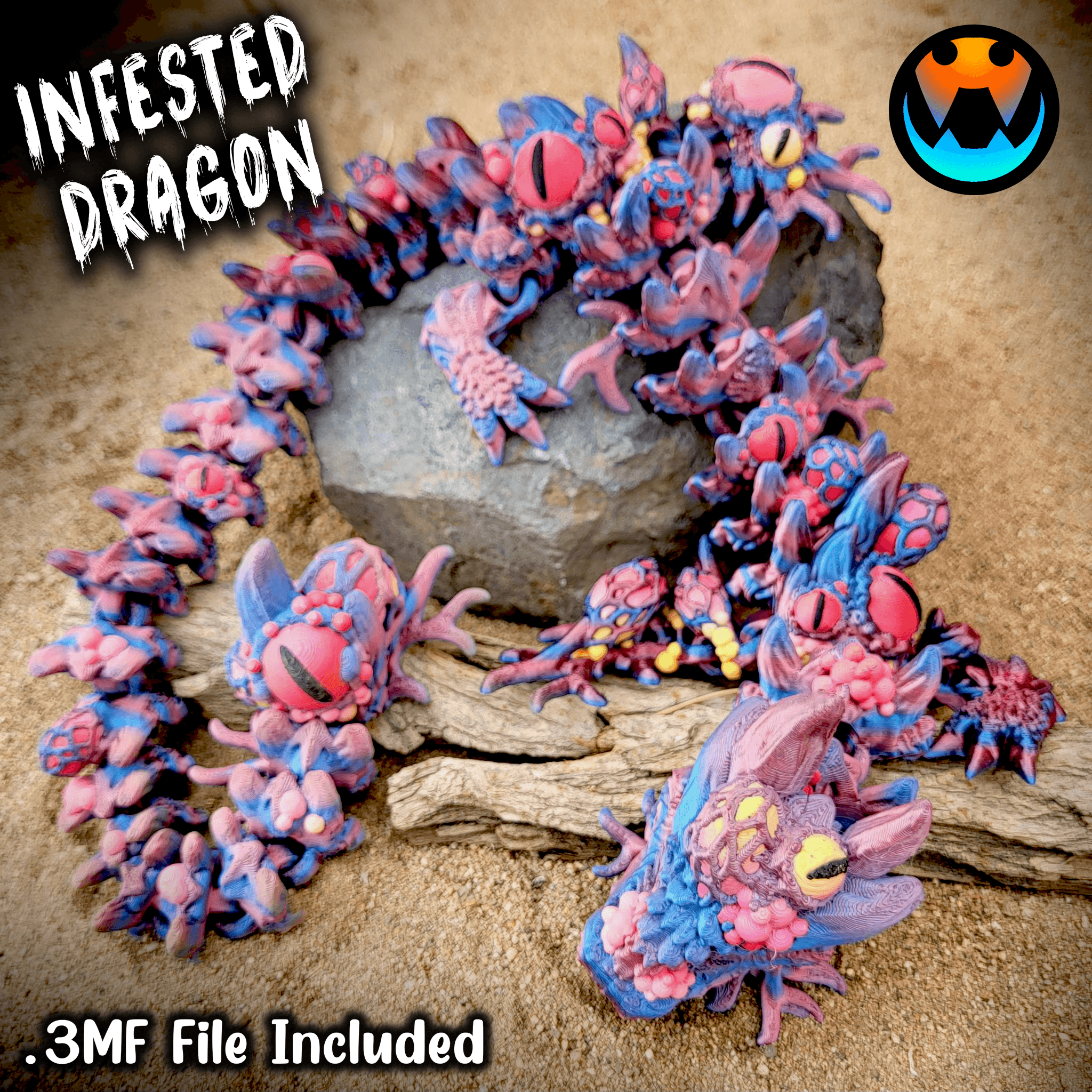 Infested Dragon 3d model