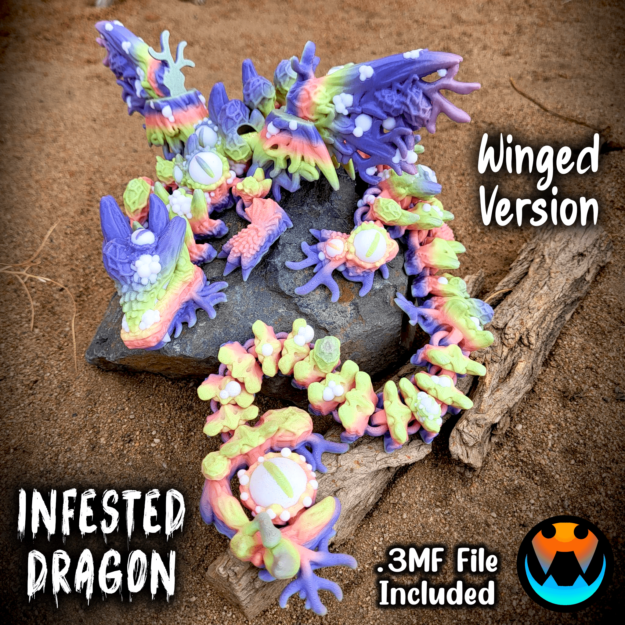 Infested Dragon 3d model