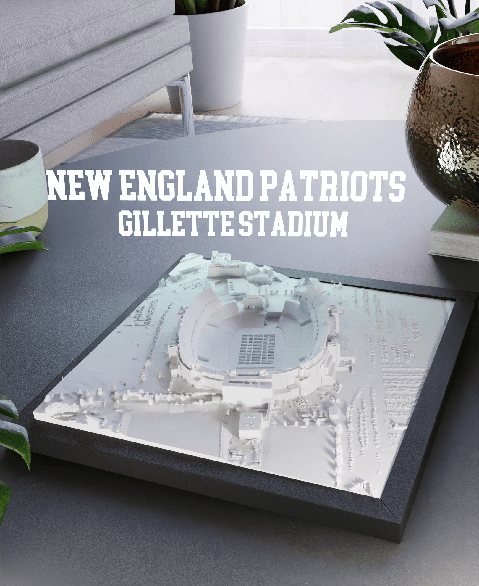 New England Patriots - Gillette Stadium 3d model