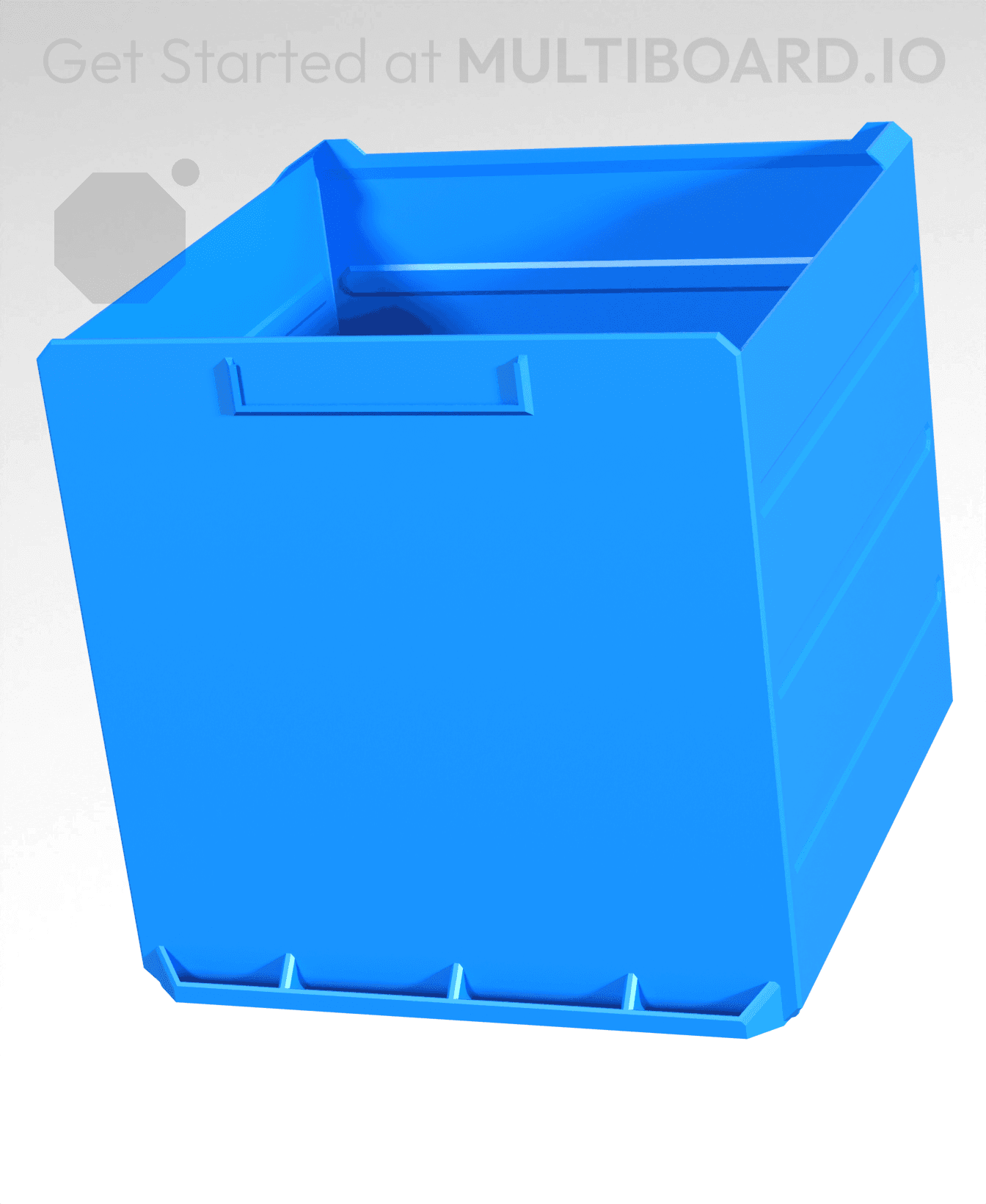 4x4x4-Deep - Multibin Simple Drawer 3d model