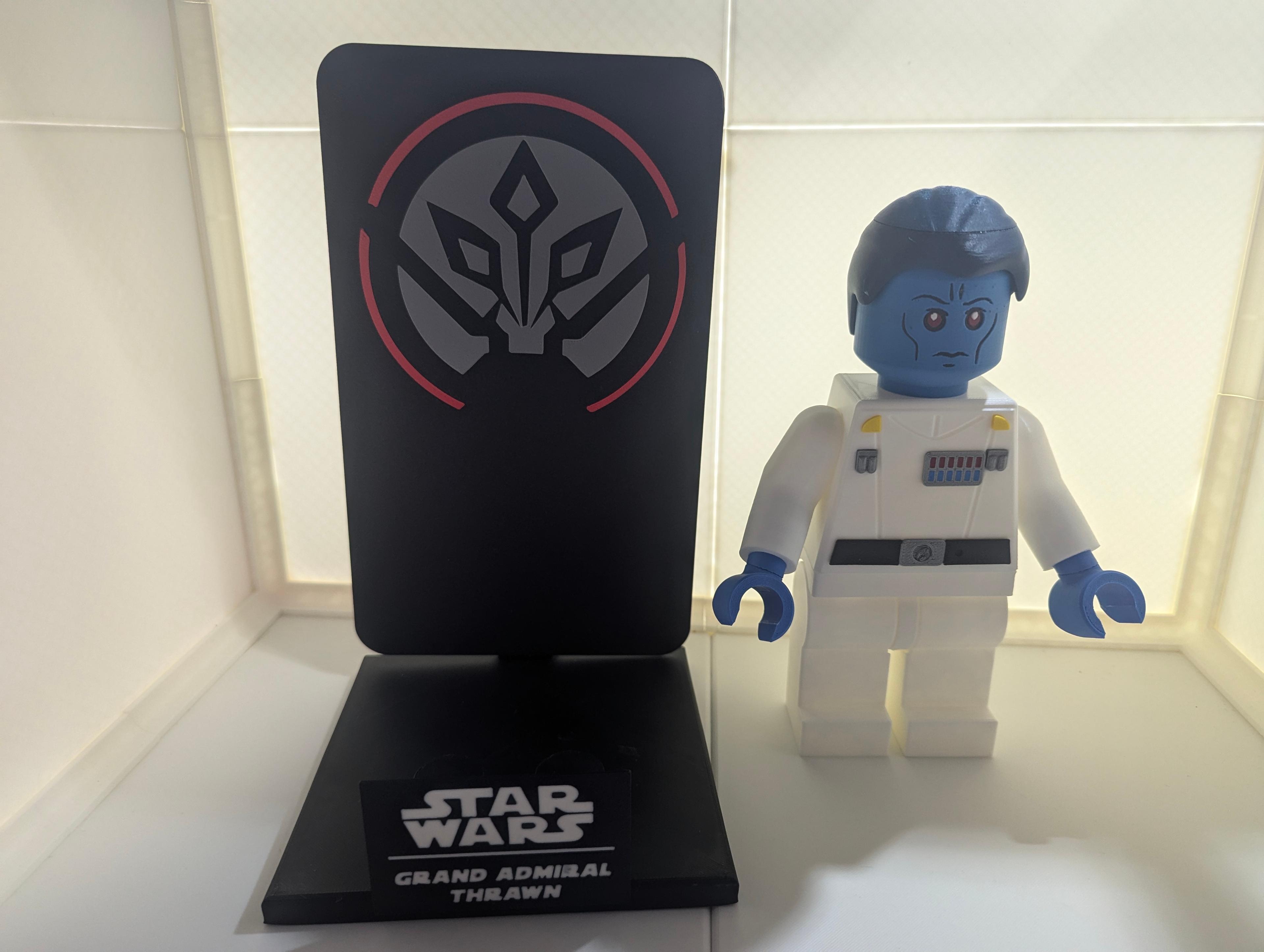 Grand Admiral Thrawn Multicolor Nameplate Set 3d model