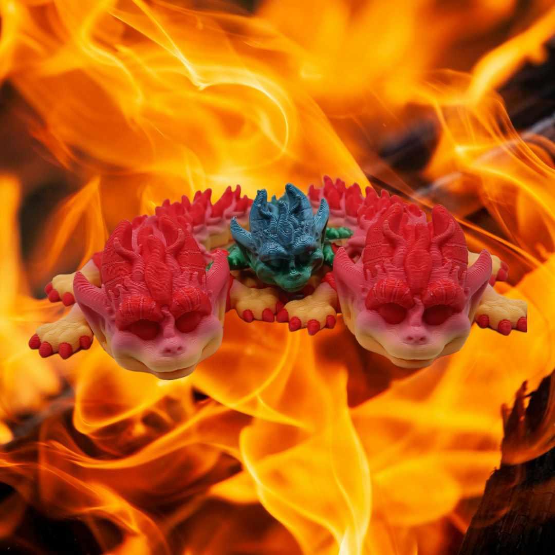 Mini Fire Dragon 3d model