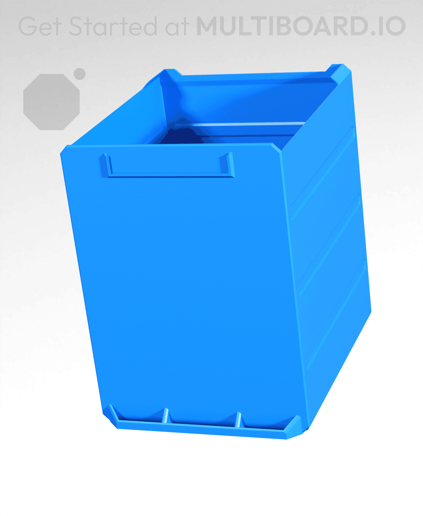 3x4x3.5-Deep - Multibin Simple Drawer 3d model