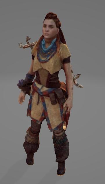Aloy from HZD 3d model