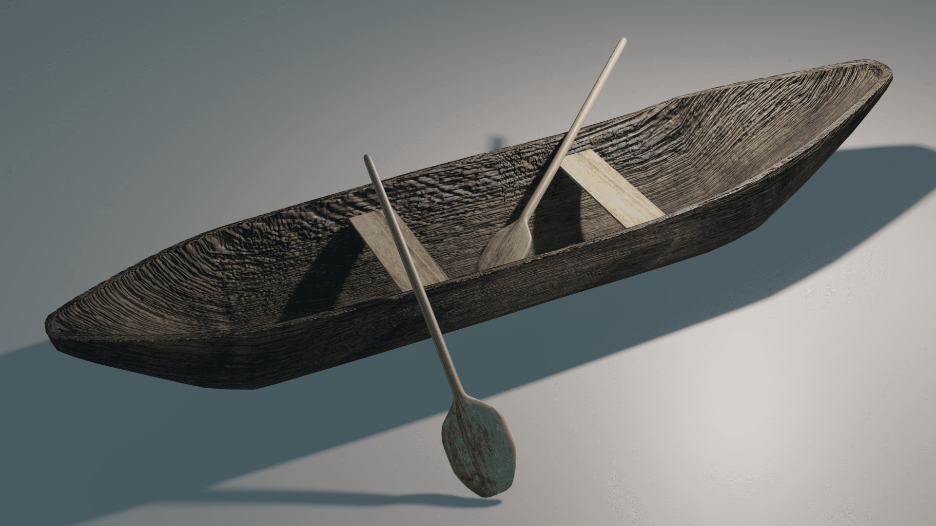 canoa-madeira-Boat.stl - renderizado no blender - 3d model