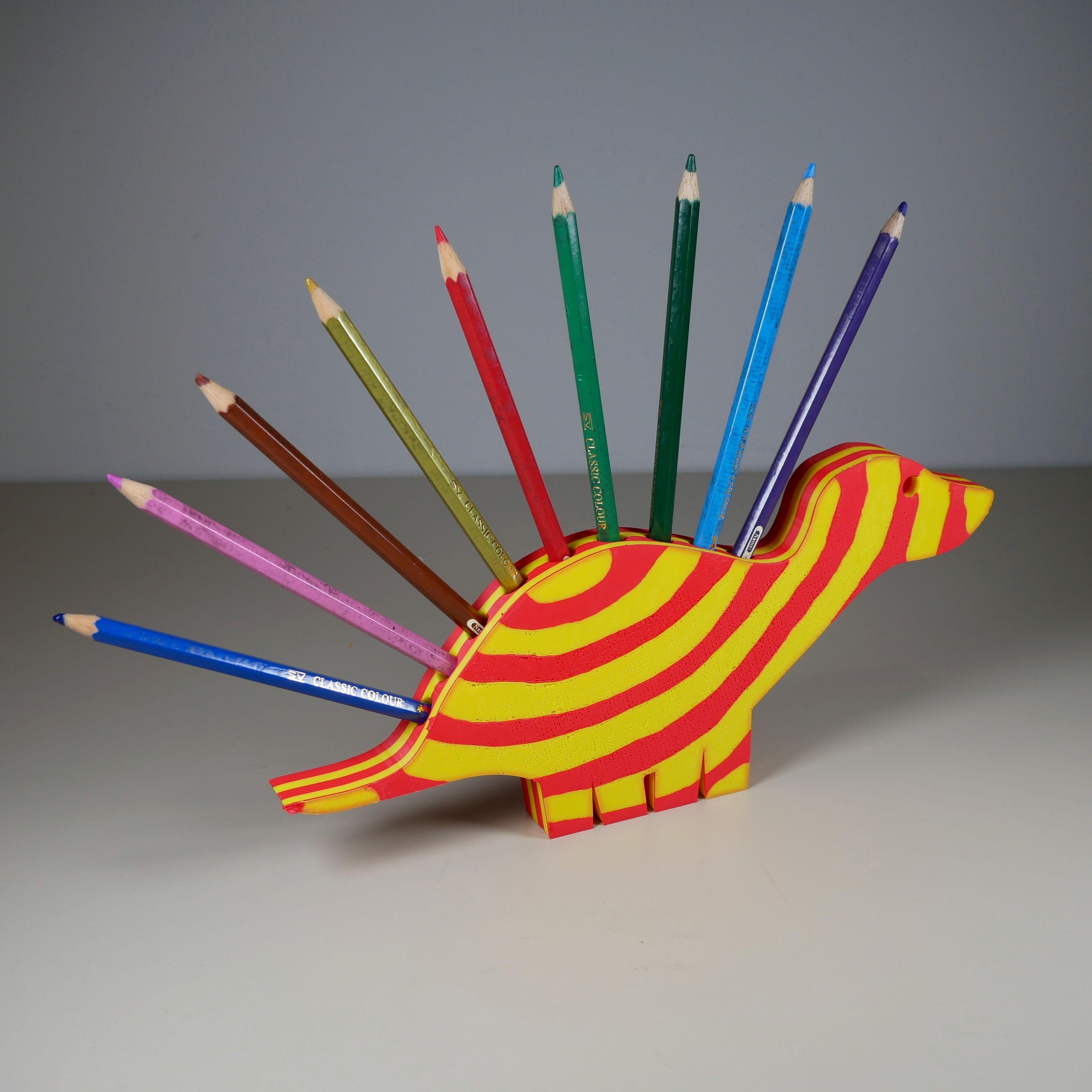 Pencil Dinosaur 3d model