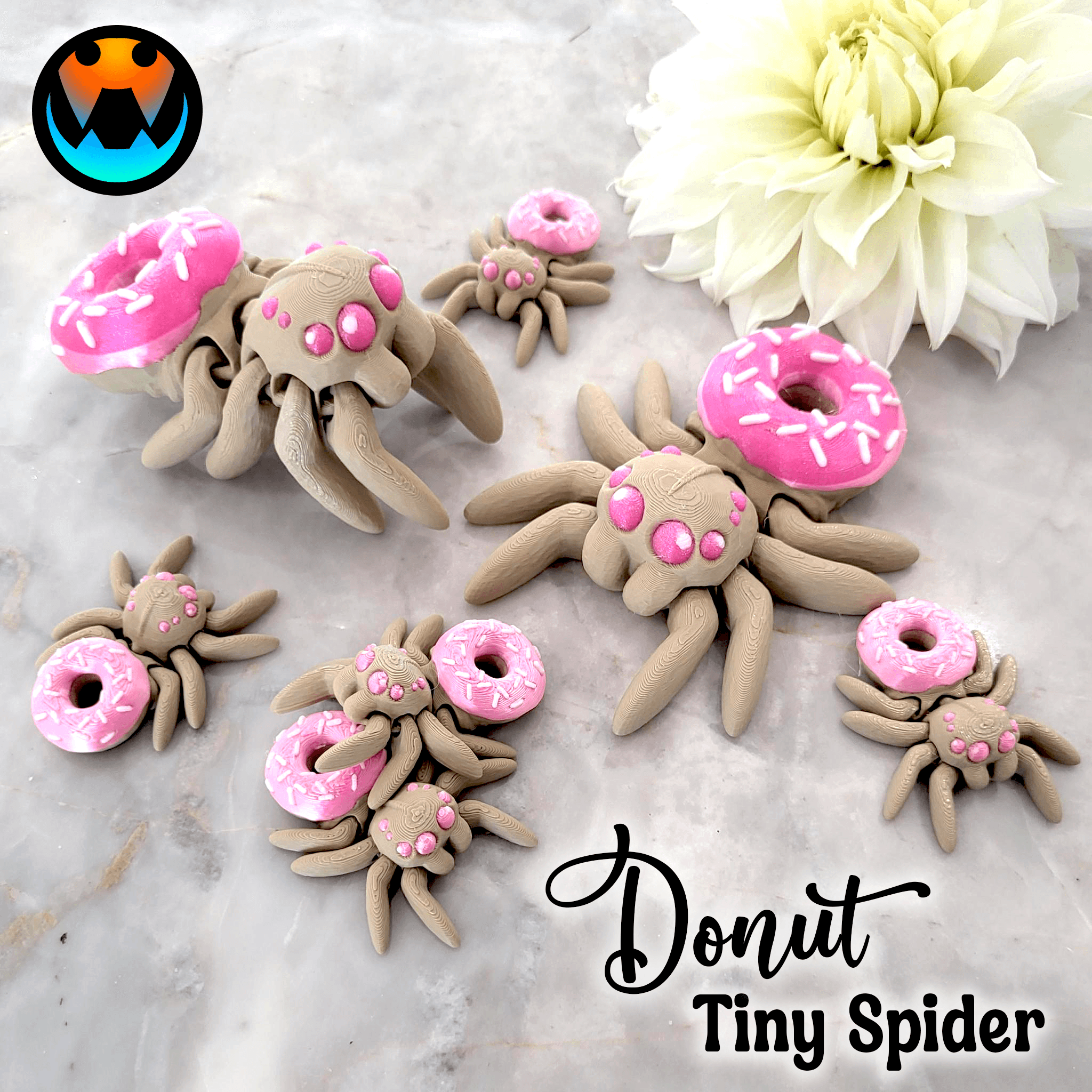 Tiny Donut Spider 3d model