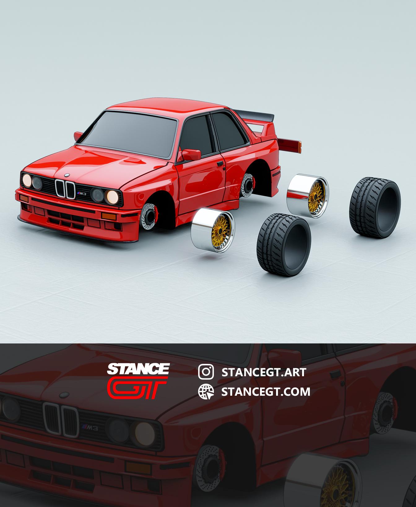 BMW M3 E30 | ORIGINALS | Model kit car 3d model