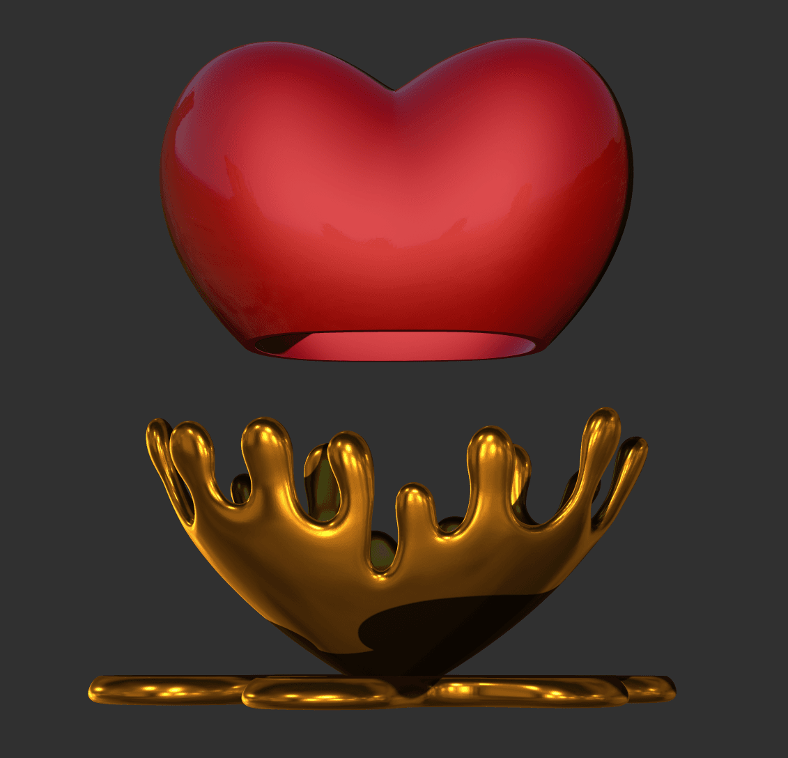 Melting Hearts Collection 3d model