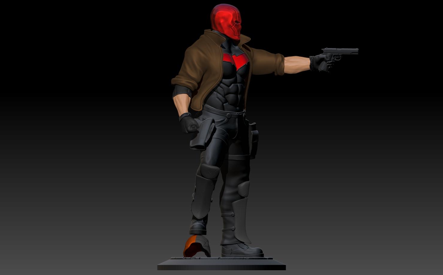 Red Hood Statue 3d model