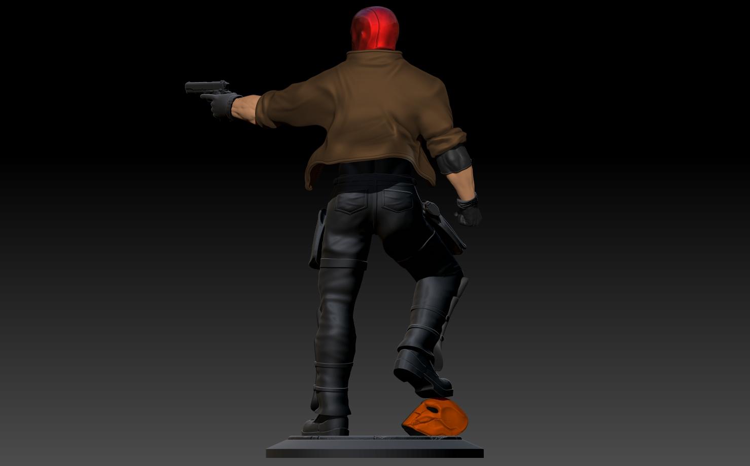 Red Hood Statue 3d model