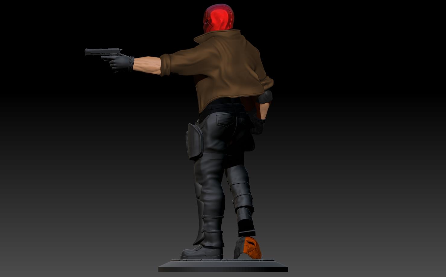 Red Hood Statue 3d model