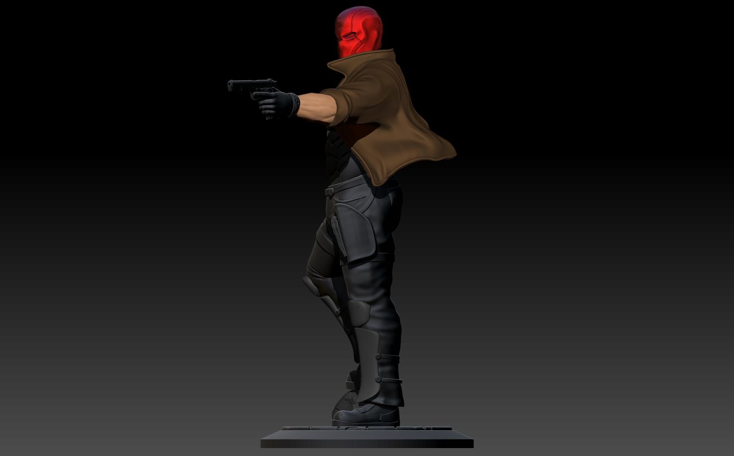 Red Hood Statue 3d model