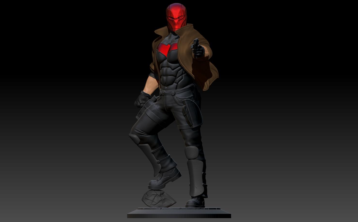 Red Hood Statue 3d model