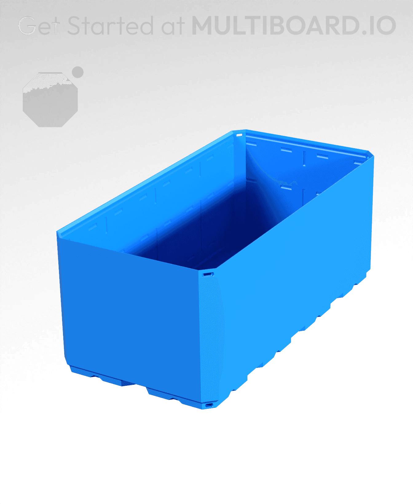 2x4x1.5 - Simple Walls - Multibin Shell 3d model