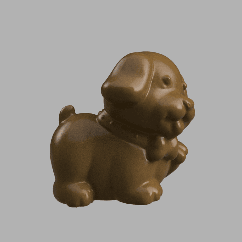 dog low poly 3d model