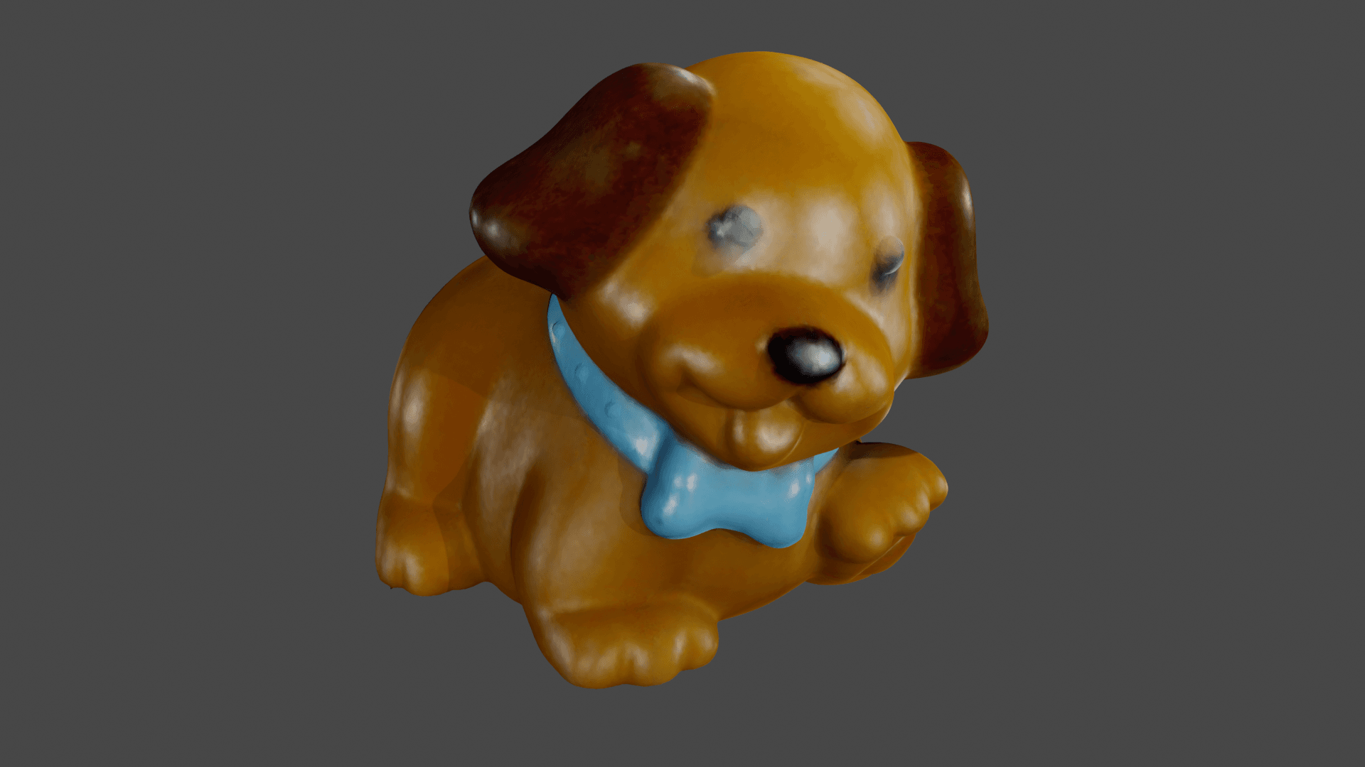 dog low poly 3d model