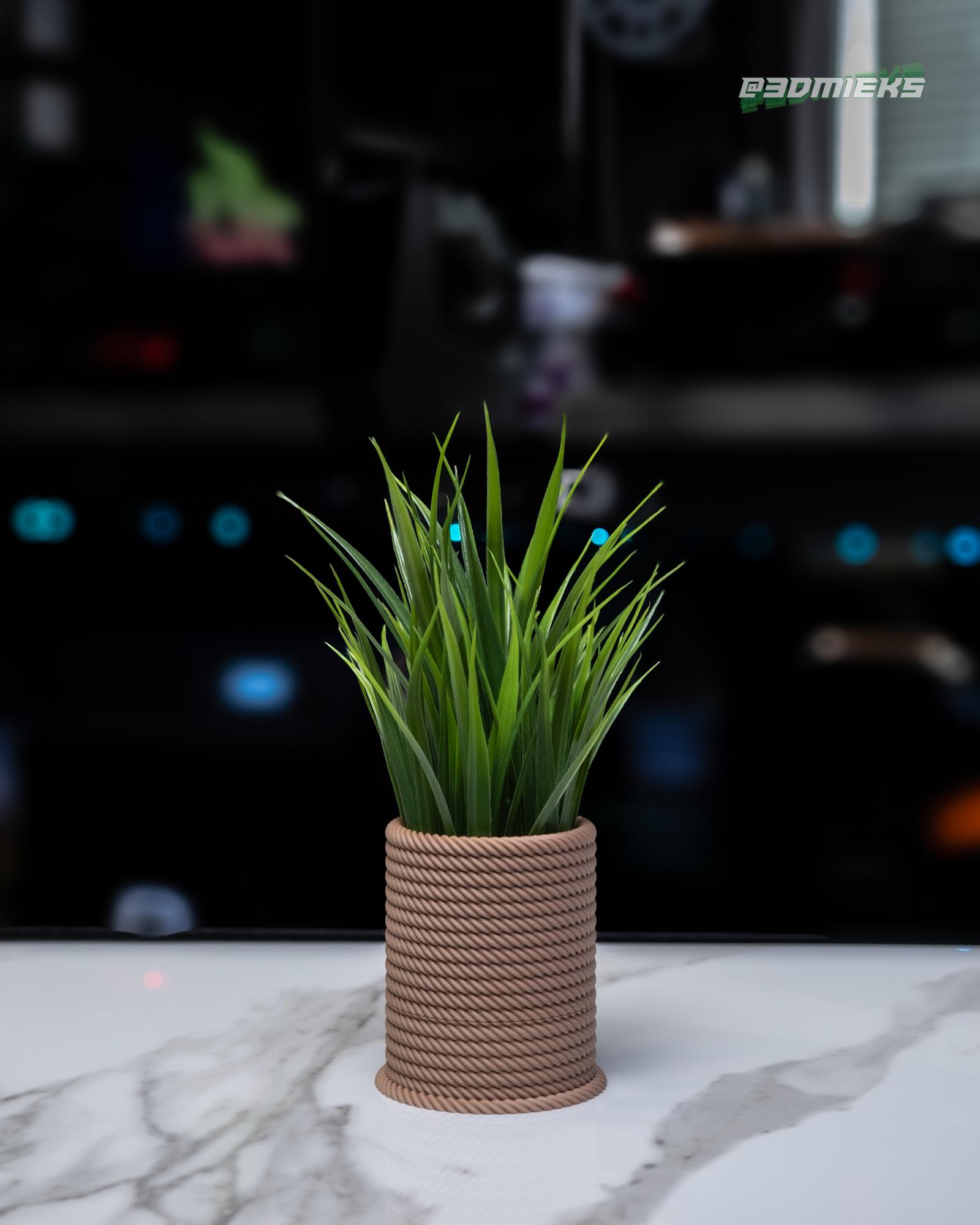 Rope Series | Planter with Drip Tray 3d model