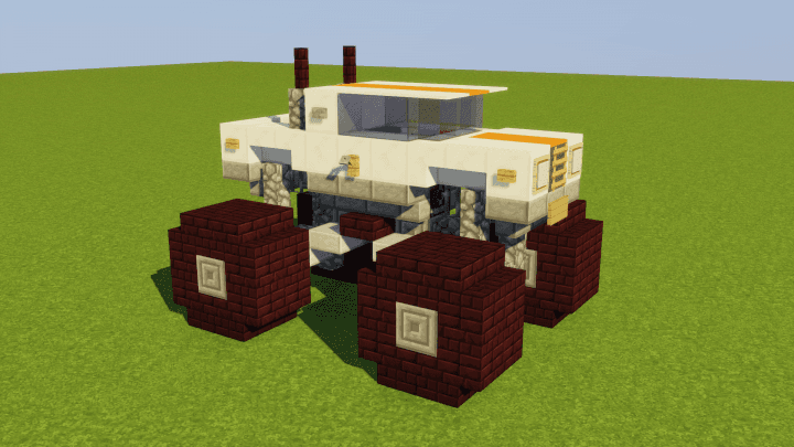 Minecraft Monster Truck 3d model